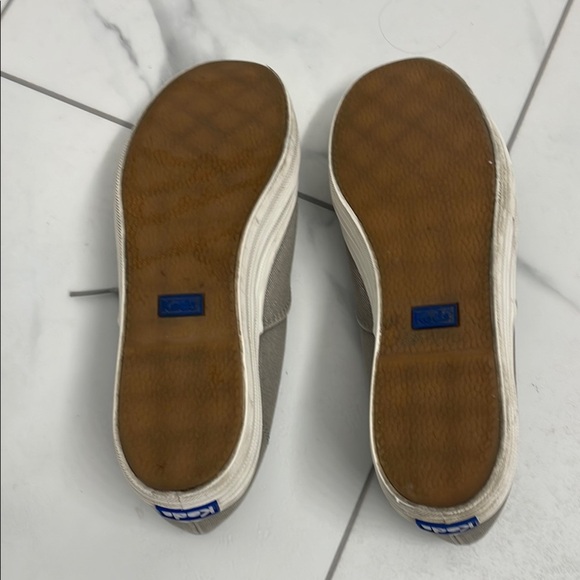 Keds Grey Shimmer Canvas Sneakers Casual Low-Top - Picture 10 of 12